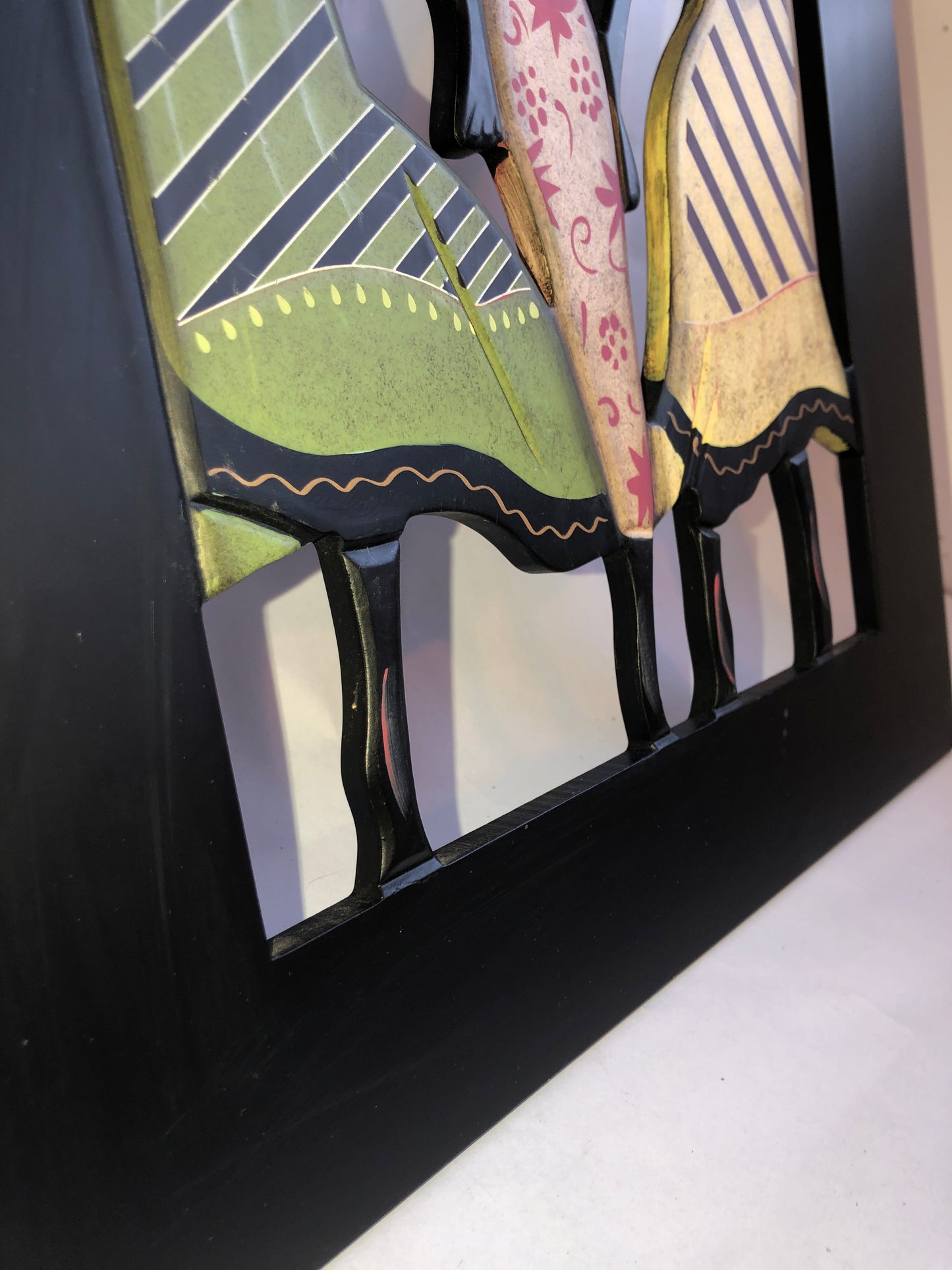 Framed African Style Women Figurative Wall Art Trio