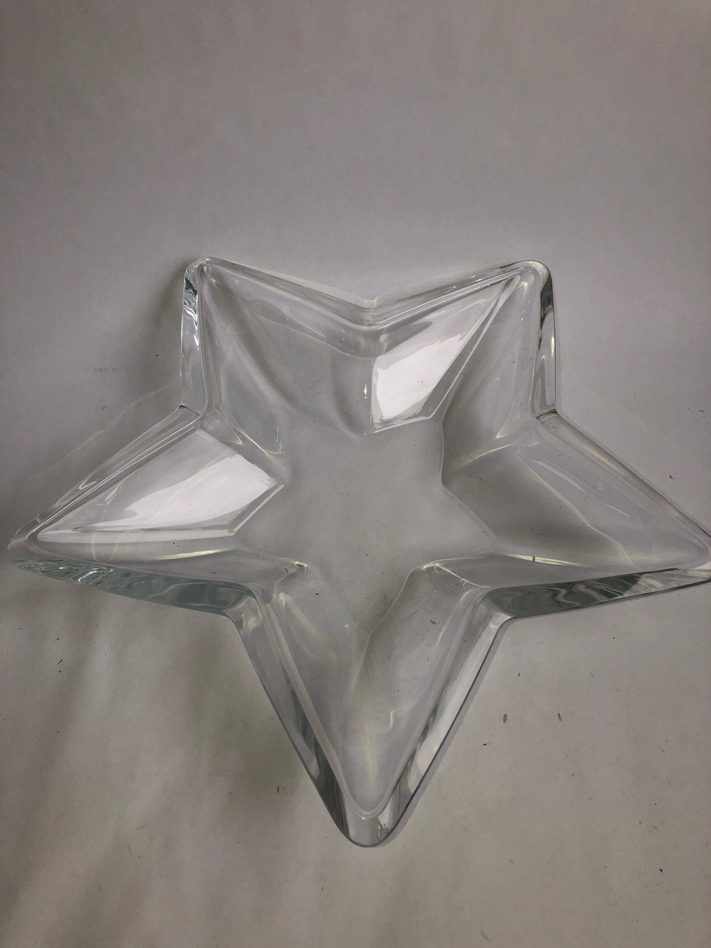 Stylish Vintage Clear Glass Star-Shaped Dish / Bowl