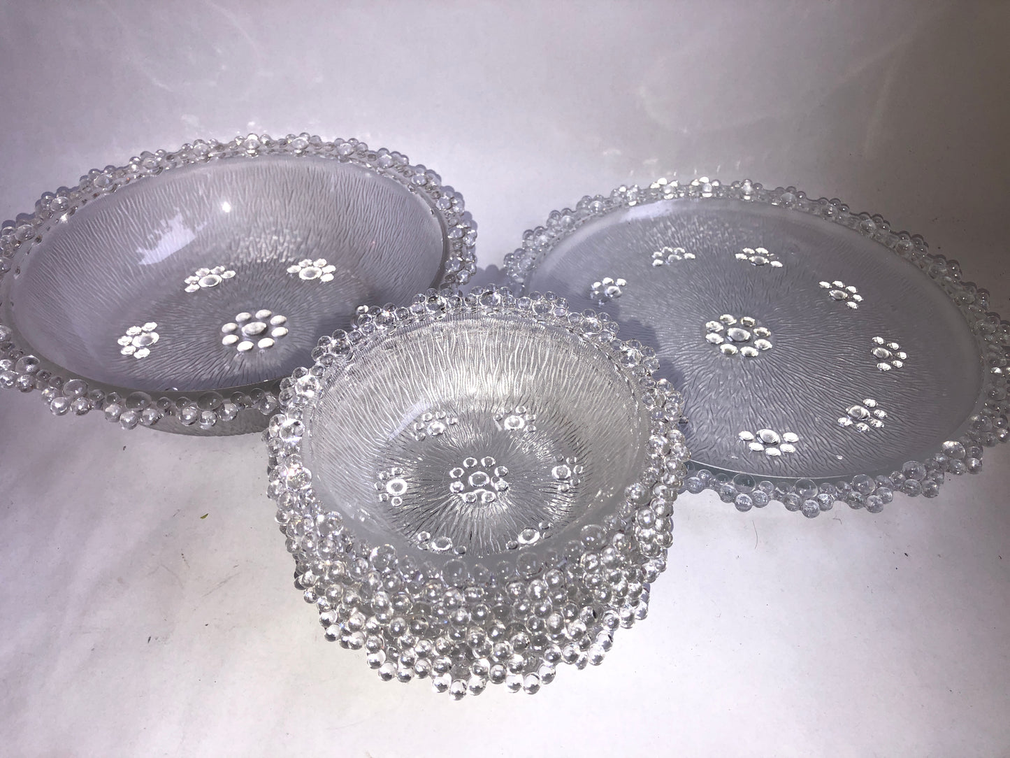 Vintage Beaded Glass Bowls Set