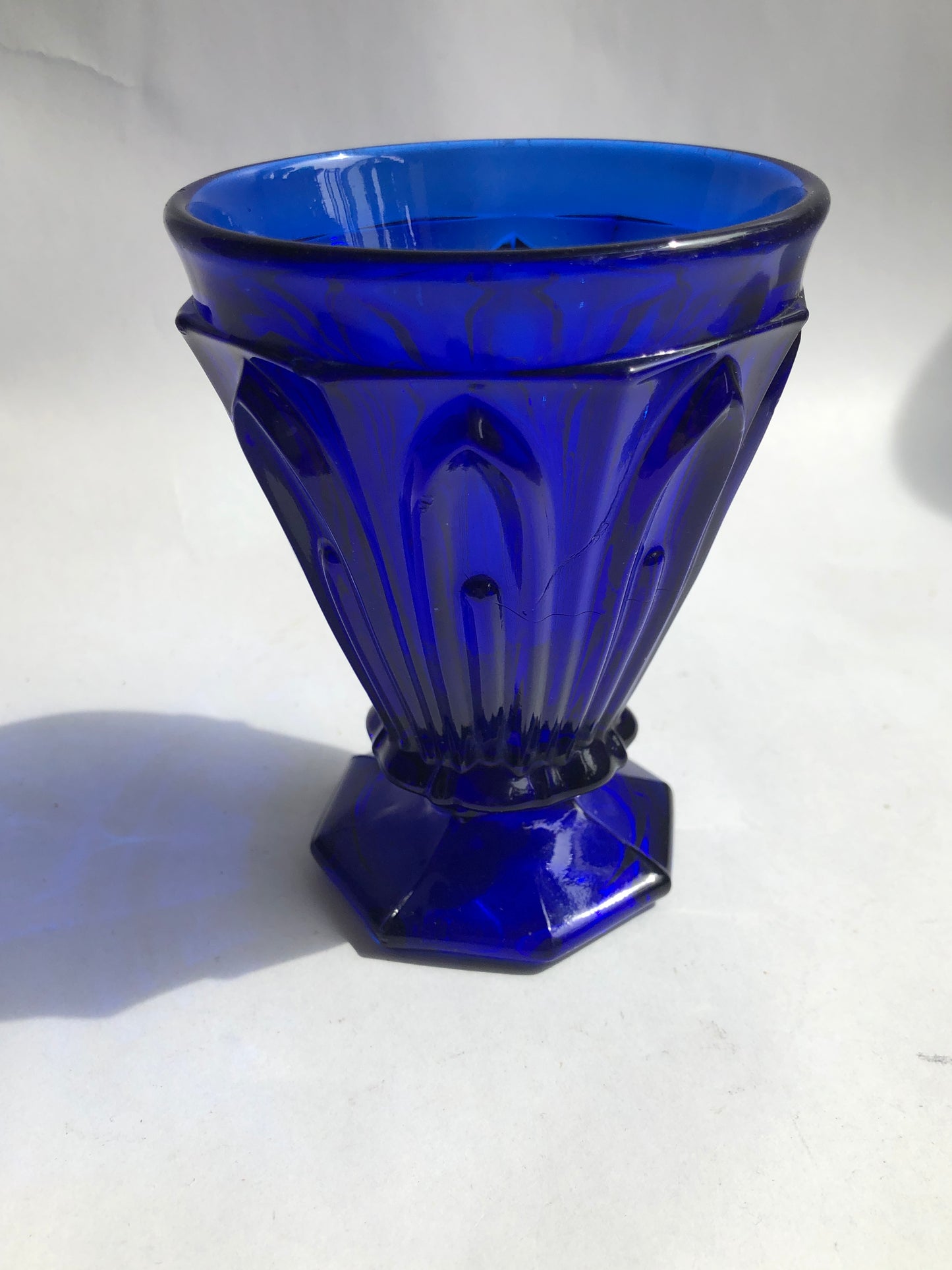 Cobalt Blue Glass Bud Vase