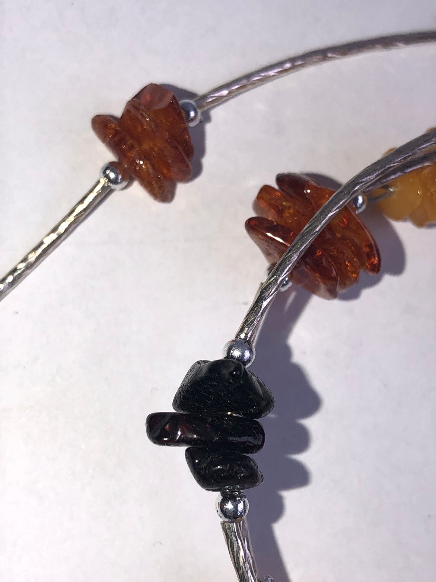 Teng Yue Multi-Colour Amber & Silver-Tone Jewellery Set