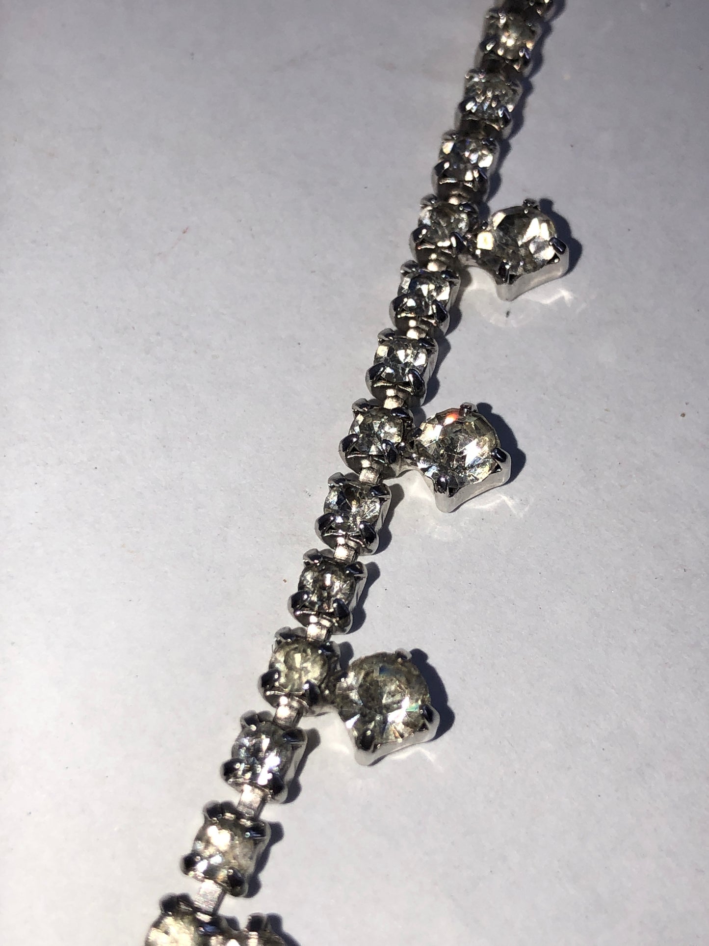 Vintage Rhinestone Statement Necklace
