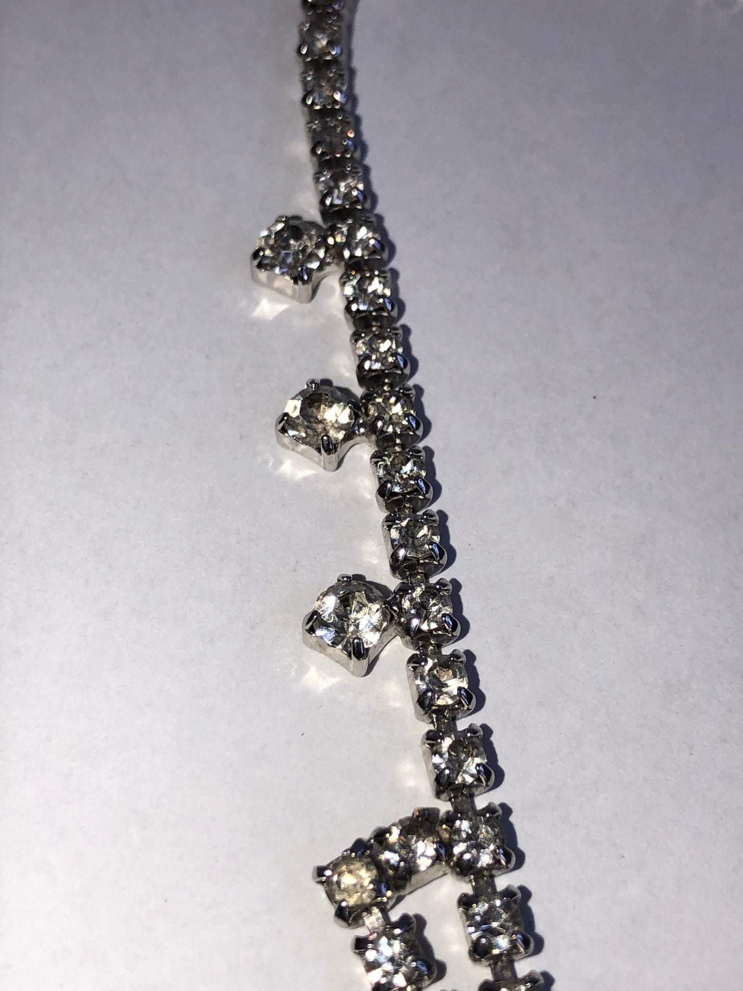 Vintage Rhinestone Statement Necklace