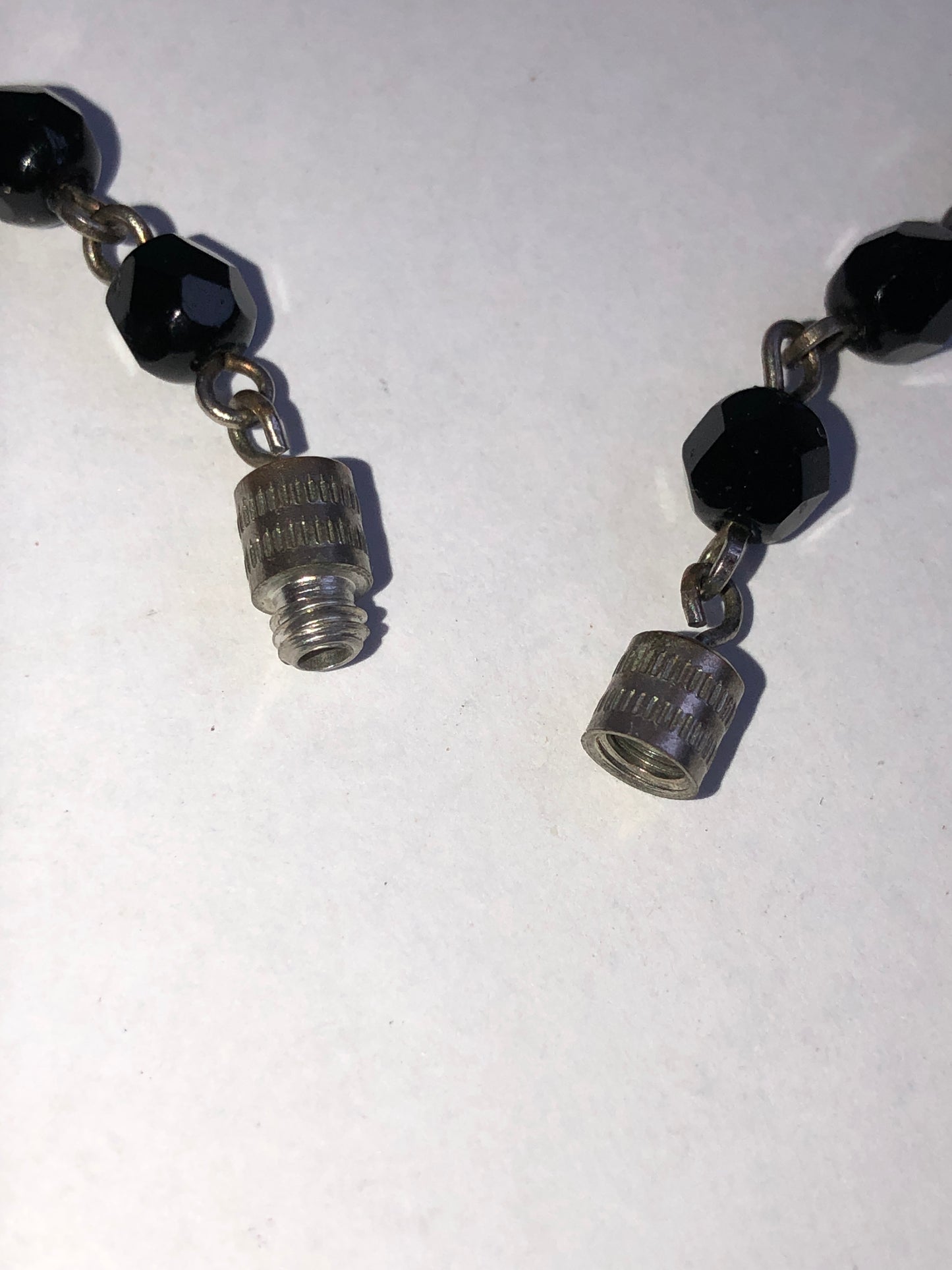 Vintage Monochrome Pearl & Black Glass Necklace