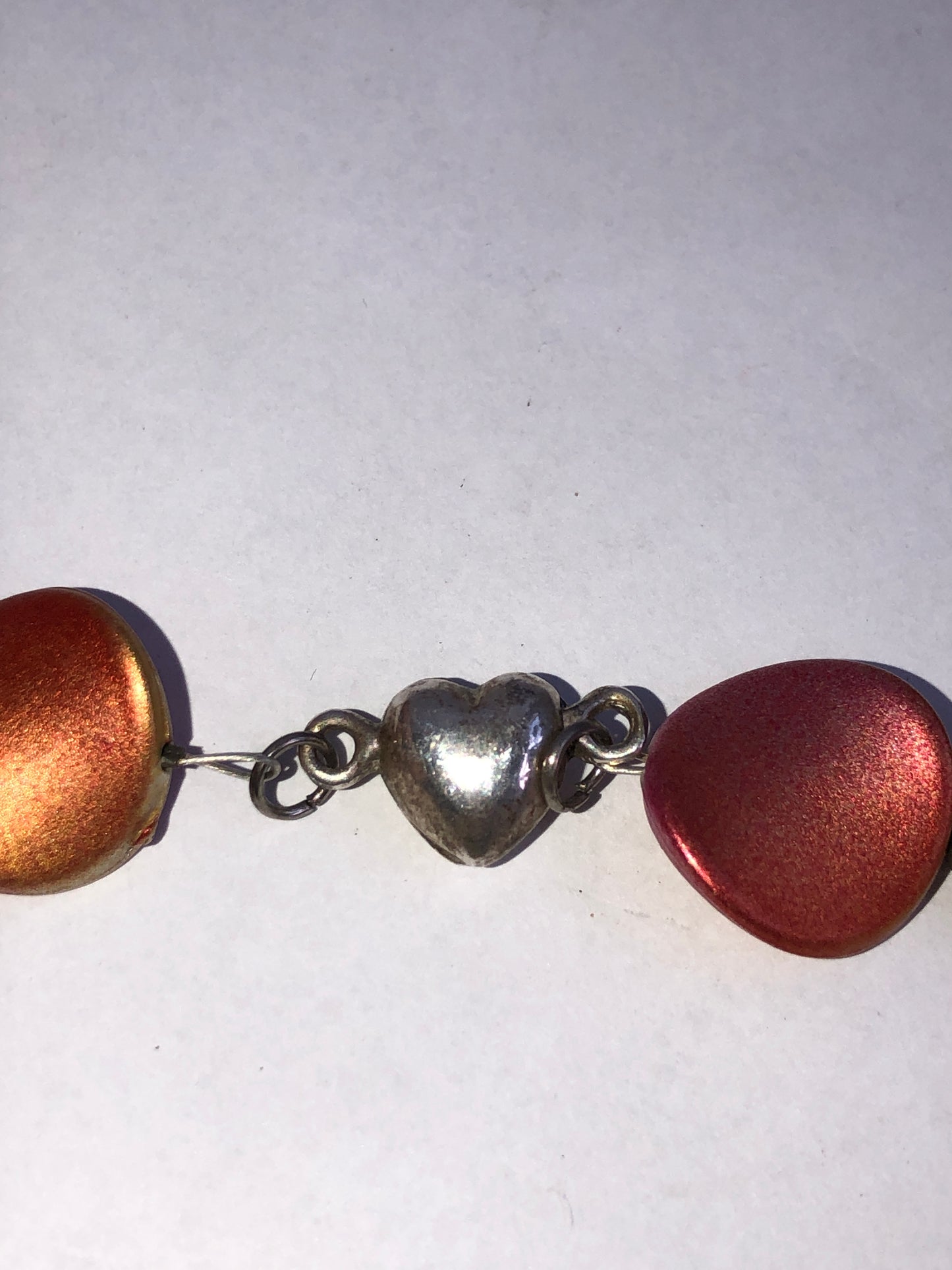 Vintage Abstract Art Glass Necklace with Magnetic Clasp