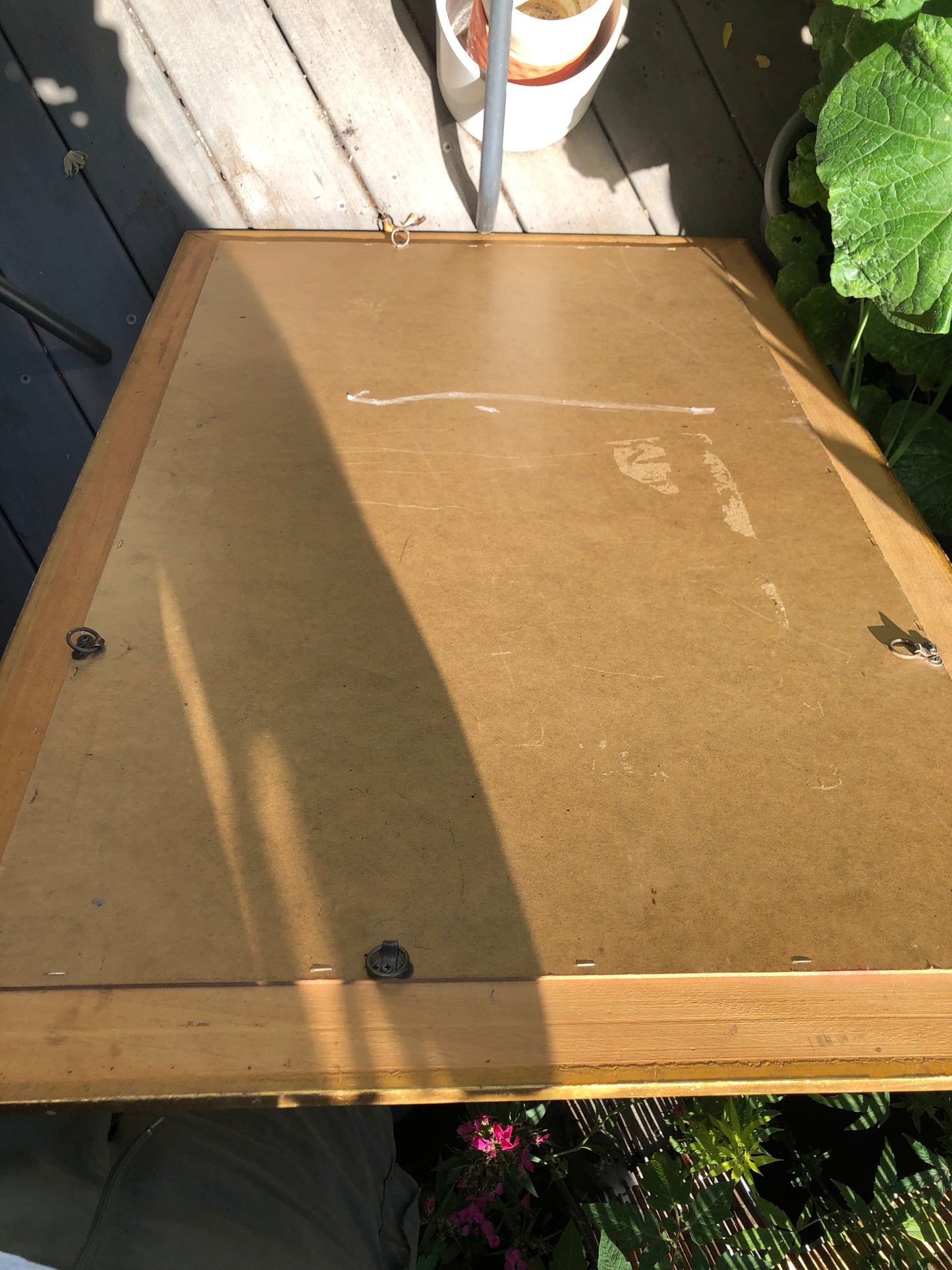 Vintage Ornate Gold Frame Panelled Mirror