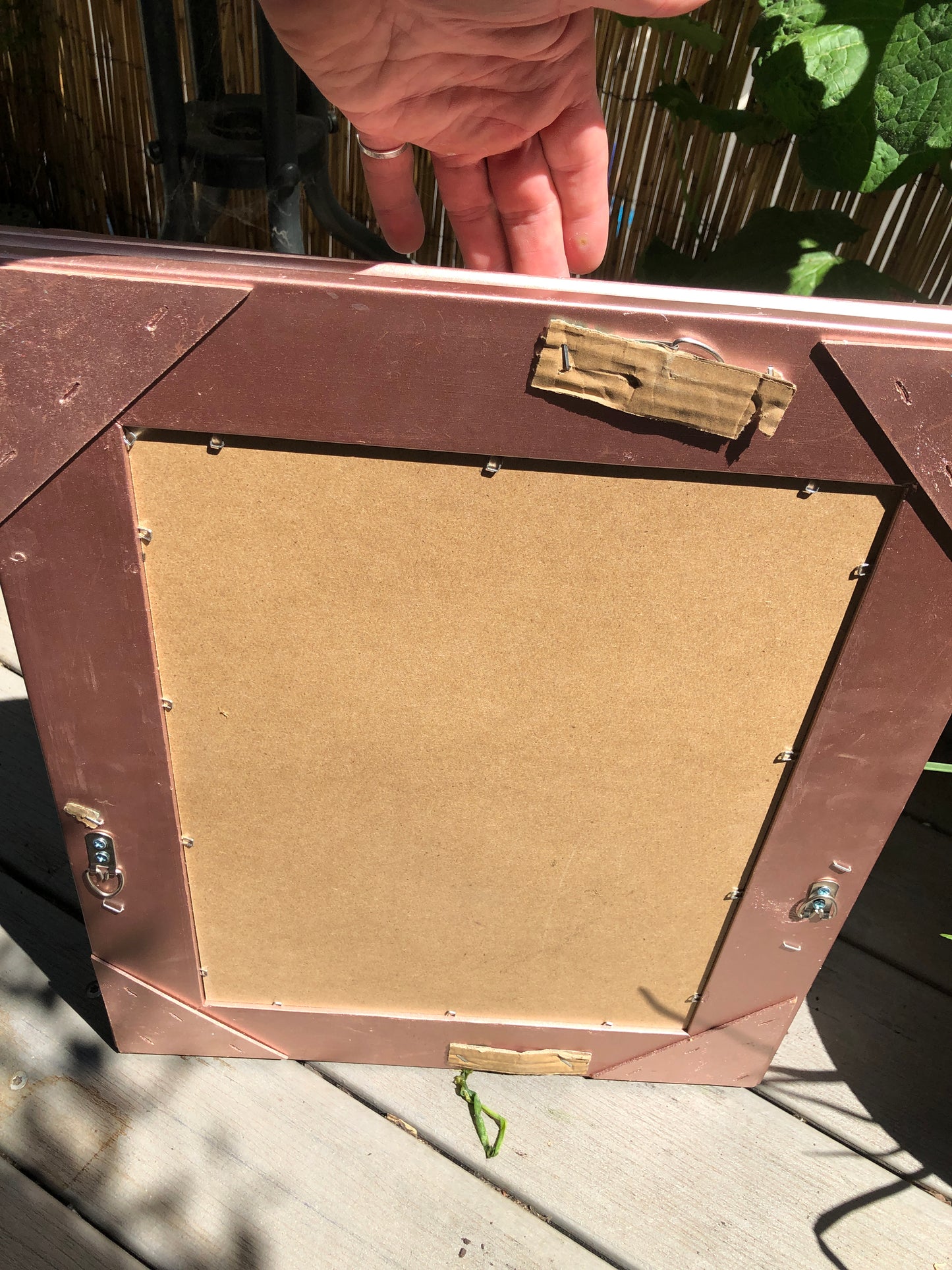 Vintage Ornate Rose Gold Frame Mirror