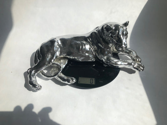 Large Vintage Ermes Ottaviani Style Chrome/Silver Plate Panther Sculpture