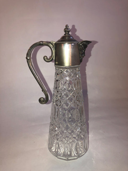 Vintage Silver Plated Claret Jug - Bacchus Mask Spout