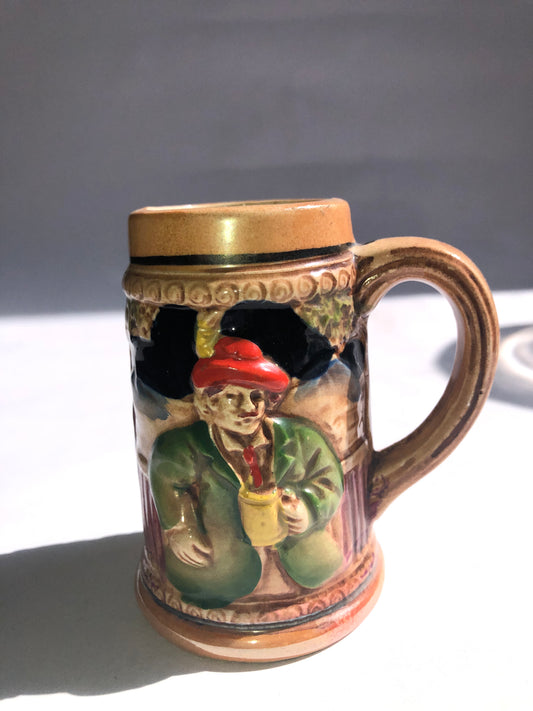 Vintage Miniature German Style Souvenir Stein Mug (Japan)