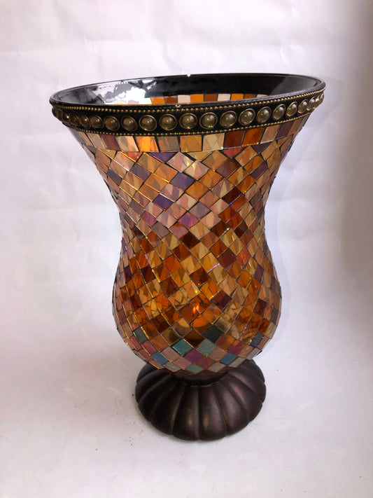 Partylite Global Fusion Mosaic Hurricane Candle Holder