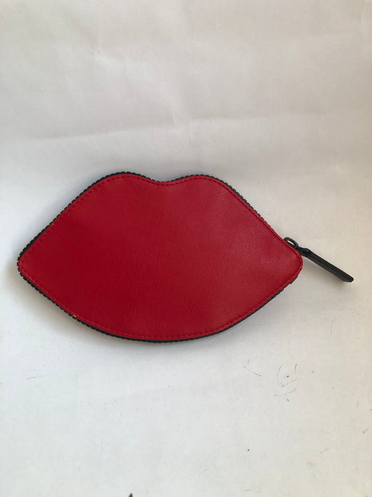 Lulu Guinness Red Lips Foldaway Shopper Bag Pouch