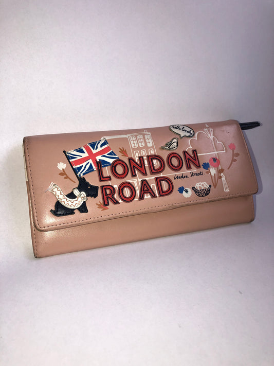 Radley London Road Pink Leather Applique Purse