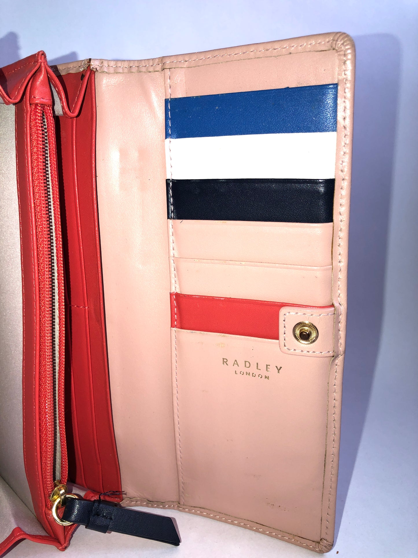 Radley London Road Pink Leather Applique Purse