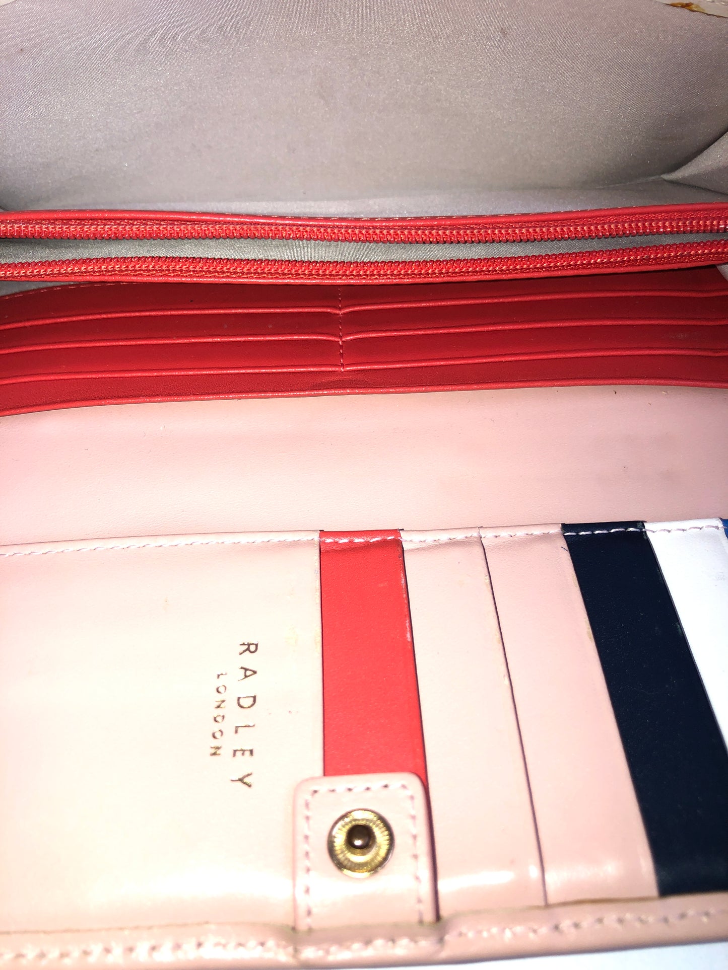 Radley London Road Pink Leather Applique Purse