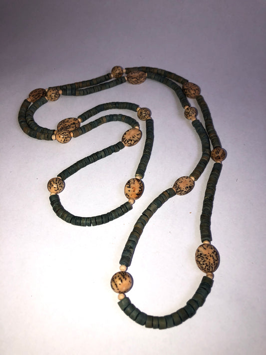 Multi-Strand Earth Tone Seed & Mixed Bead Necklace