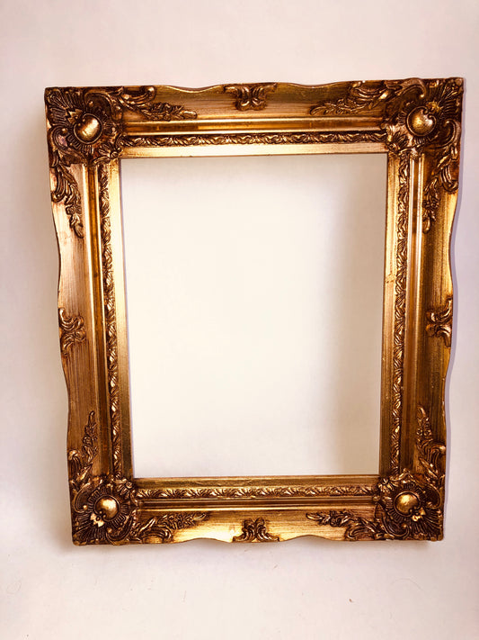 Large Vintage Gold Ornate Picture Frame Baroque Style