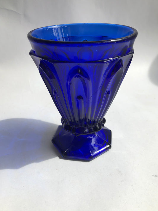 Cobalt Blue Glass Bud Vase