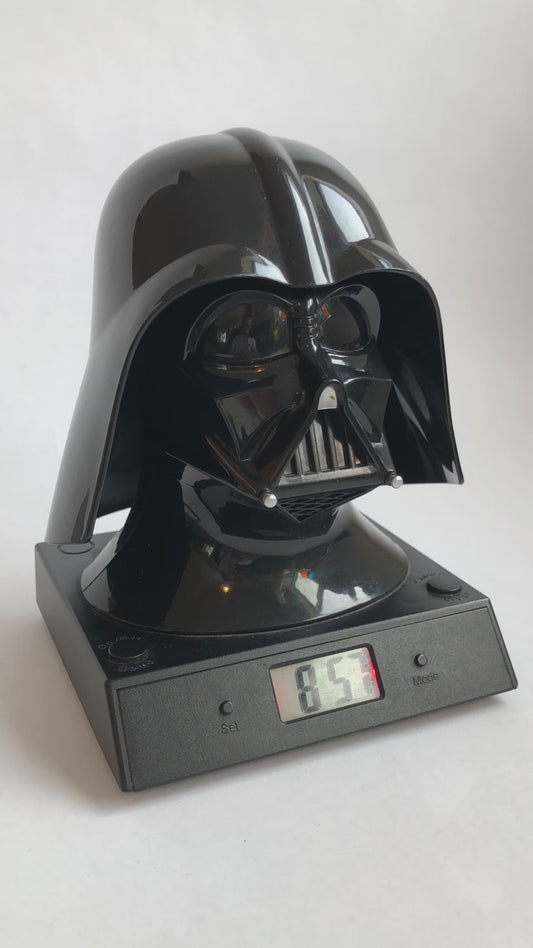 Vintage Zeon Star Wars Darth Vader Helmet Alarm Clock